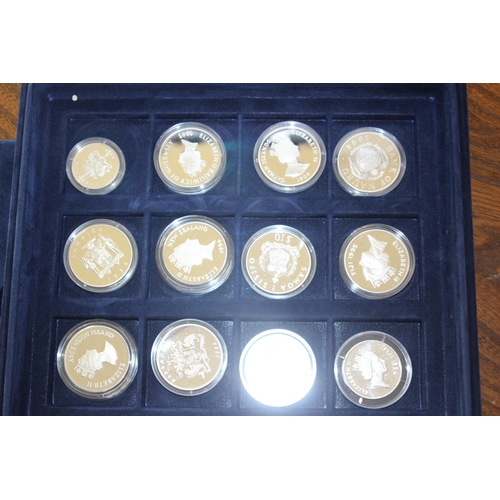 990 - LARGE QUANTITY OF MIXED COMMEMORATIVE COINS INCLUDING SILVER PROOFS