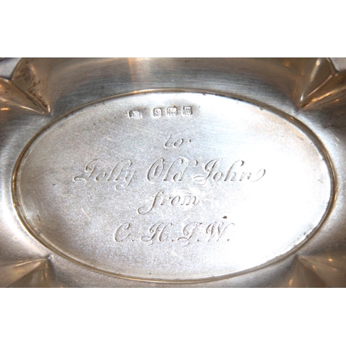 1017 - SILVER BON BON DISH - 37G - BIRMINGHAM 1911 - 14.5 x 8cm