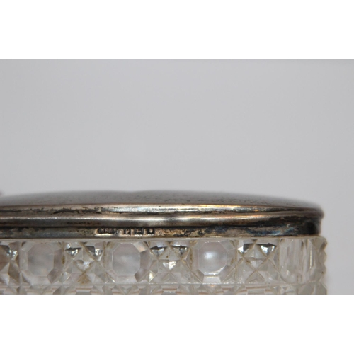 1021 - SILVER TOPPED DRESSING JAR - 32G - LONDON - HENRY PERKINS - 8.5 x 3cm