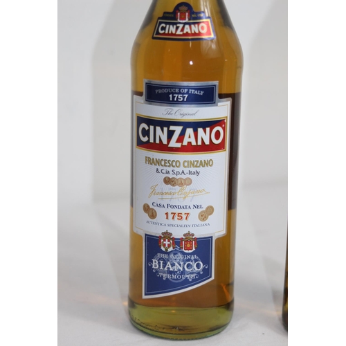 545 - BOTTLE OF MARTINI AND CINZANO