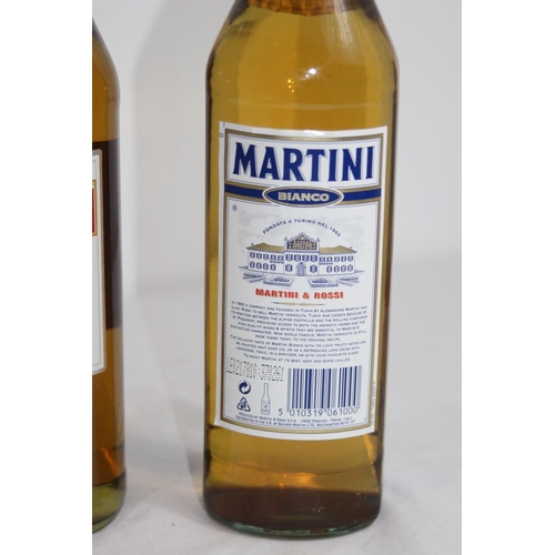 545 - BOTTLE OF MARTINI AND CINZANO