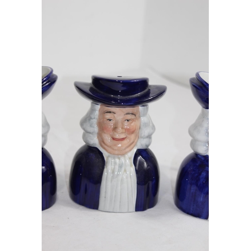 806 - 3 X TOBY JUGS AND MONEY BOX 
21CM