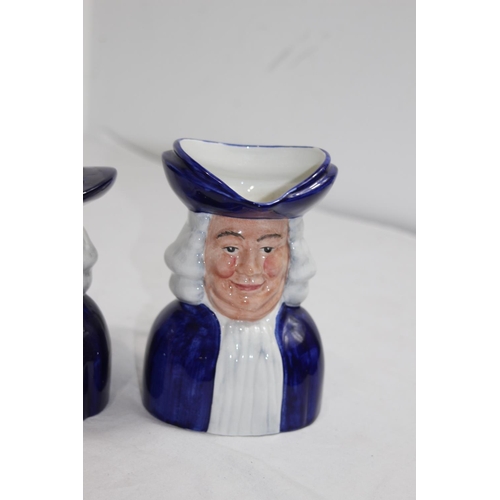 806 - 3 X TOBY JUGS AND MONEY BOX 
21CM