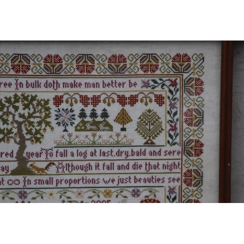 65 - VINTAGE SAMPLER 
68 X 51CM