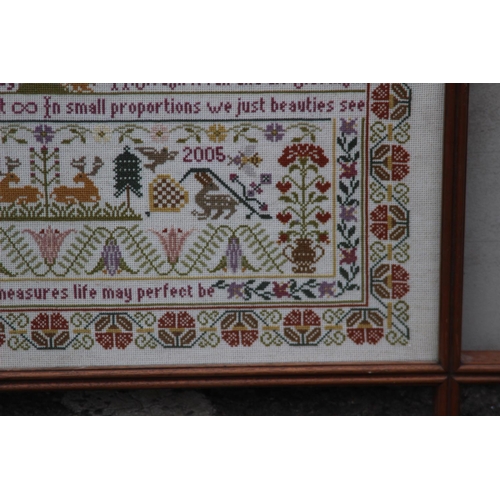 65 - VINTAGE SAMPLER 
68 X 51CM