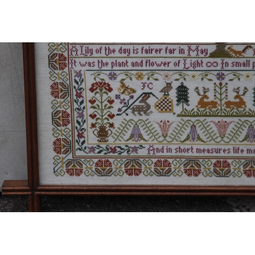 65 - VINTAGE SAMPLER 
68 X 51CM