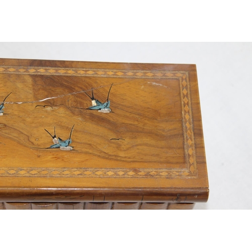 938 - VINTAGE INLAID PUZZLE BOX 
25CM