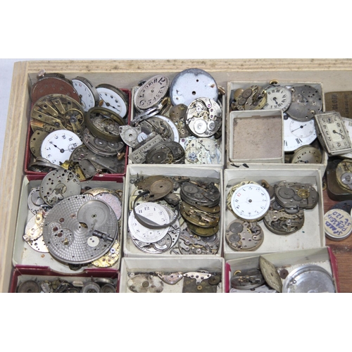 955 - VINTAGE JEWELLERS AND WATCH MAKERS CABINET AND CONTENT 
50 X 35CM