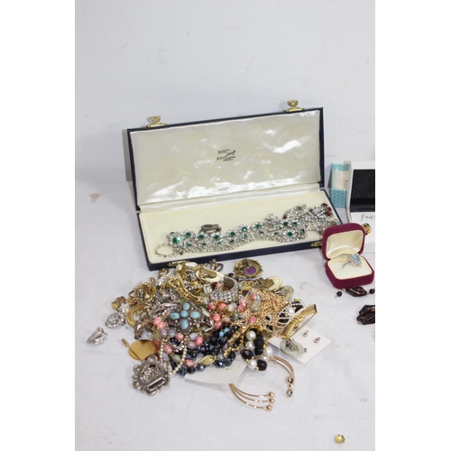 965 - LARGE BOX OF COSTUME JEWELLERY