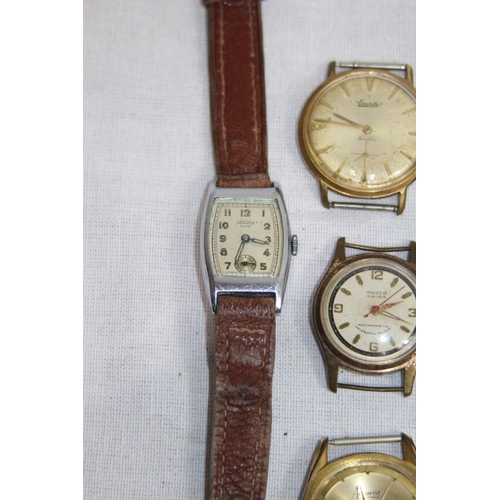 970 - 6 X VINTAGE WATCHES