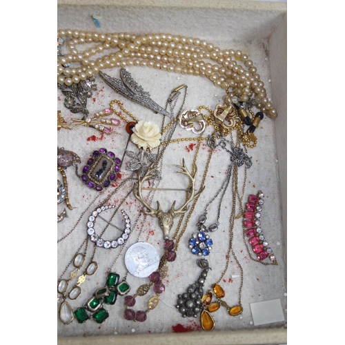 977 - BOX OF COSTUME JEWELLERY