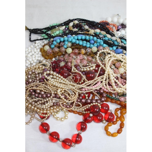 980 - BOX OF COSTUME JEWELLERY