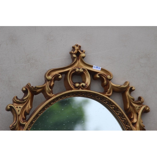 77 - 3 X ORNATE FRAMED MIRRORS
70 X 45CM