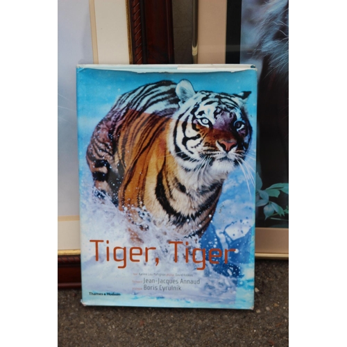 85 - 2 X TIGER PRINTS AND BOOK
84 X 67CM