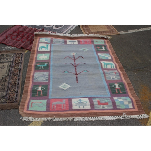 94 - 5 X EASTERN RUGS 
192 X 122CM