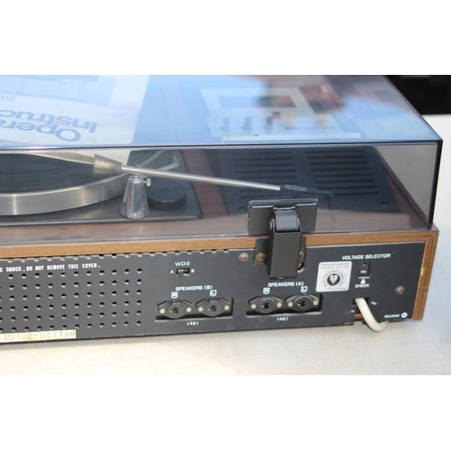 564 - NATIONAL PANASONIC TURNTABLE/COMPACT STEREO SG-2080L AND SPEAKERS