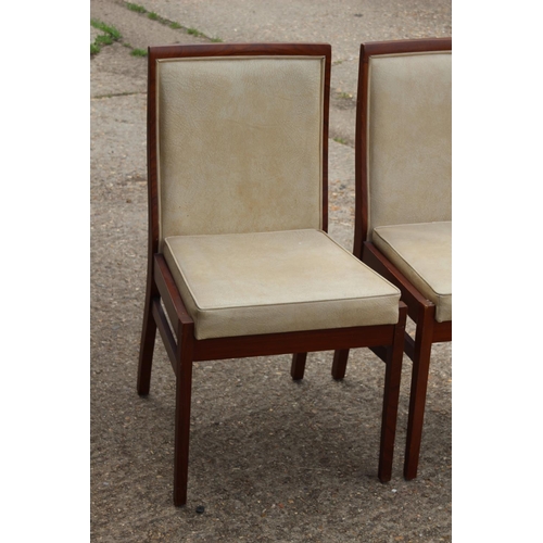 16 - 2 X RETRO FAUX LEATHER DINING CHAIRS