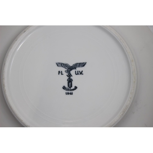 758 - WWII GERMAN LUFTWAFFE / ARMY MESS PLATES AND MUG