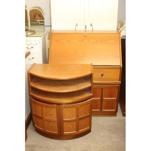 18 - RETRO NATHAN BUREAU AND SIDE CABINET