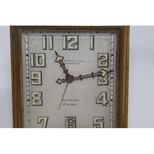 896 - ANTIQUE JOHN BYRNE AND SON LTD ZENITH CARRIAGE CLOCK IN CASE
10 X 8CM