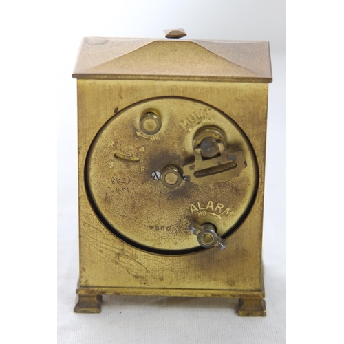 896 - ANTIQUE JOHN BYRNE AND SON LTD ZENITH CARRIAGE CLOCK IN CASE
10 X 8CM