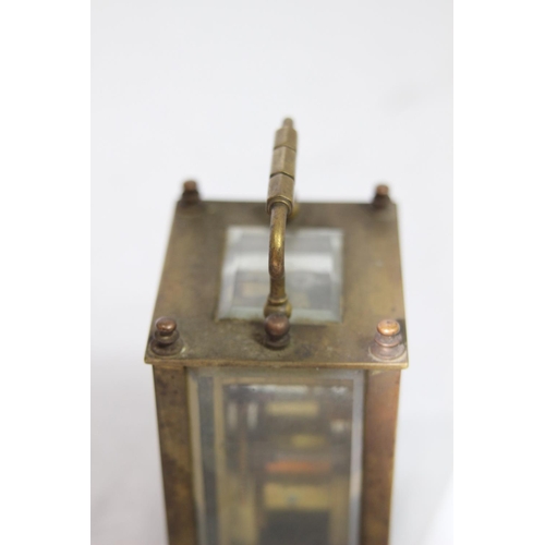 897 - ANTIQUE CARRIAGE CLOCK
10 X 6CM