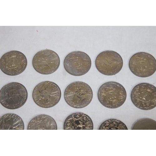 907 - QUANTITY OF CROWN COINS