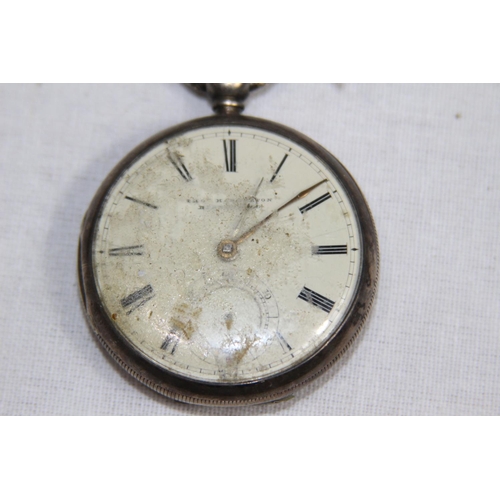 918 - SILVER POCKET WATCH - CHESTER 1860 - HENRY TARLETON