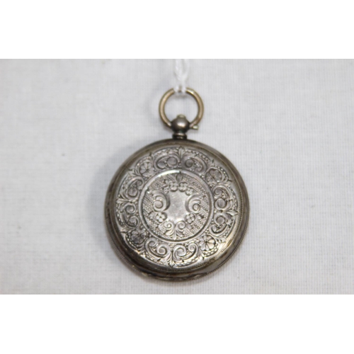 921 - 800 SILVER LADIE POCKET WATCH