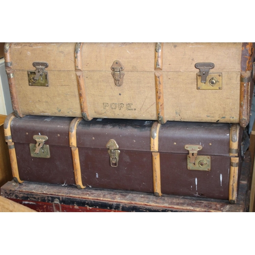 24 - 4 X VINTAGE TRUNKS
100 X 55 X 51CM