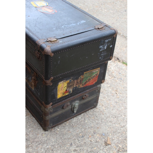 29 - 3 X WARDROBE TRUNKS 
78 X 50 X 23CM