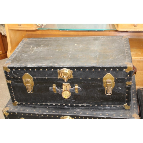 30 - 2 X STEAMER TRUNKS 
90 X 32CM