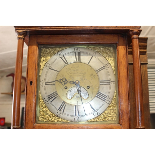 40 - ANTIQUE JOSEPH DONISTHORNE LOUGHBOROUGH GRANDFATHER CLOCK 
40 X 200CM