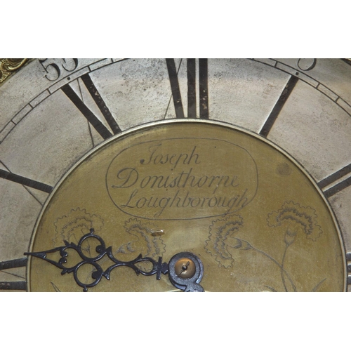 40 - ANTIQUE JOSEPH DONISTHORNE LOUGHBOROUGH GRANDFATHER CLOCK 
40 X 200CM