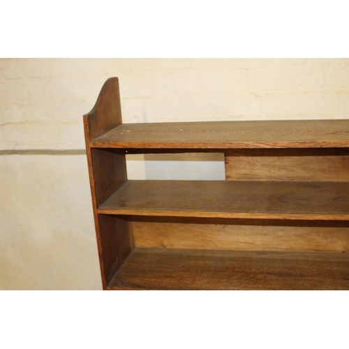 7 - 2 X VINTAGE OAK BOOKCASES 
77 X 130CM