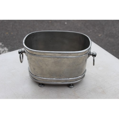 755 - LARGE SILER PLATED TRAY AND ICE BUCKET