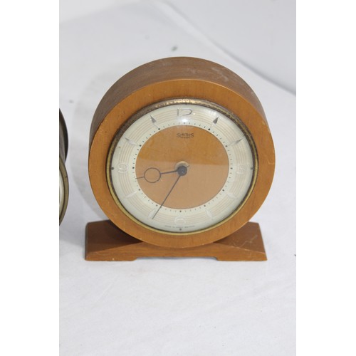 932 - ANTIQUE CLOCK WITH FUSEE MOVEMENT PLUS ONE OTHER