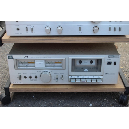 553 - JVC STEREO STACK AND STAND