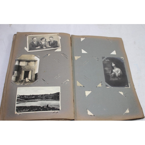 852 - QUANTITY OF ANTIQUE POSTCARDS AND PHOTOS INCLUDING WWI