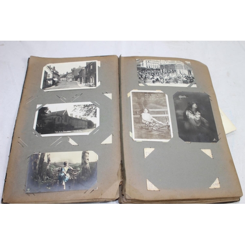 852 - QUANTITY OF ANTIQUE POSTCARDS AND PHOTOS INCLUDING WWI