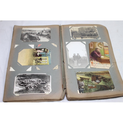 852 - QUANTITY OF ANTIQUE POSTCARDS AND PHOTOS INCLUDING WWI