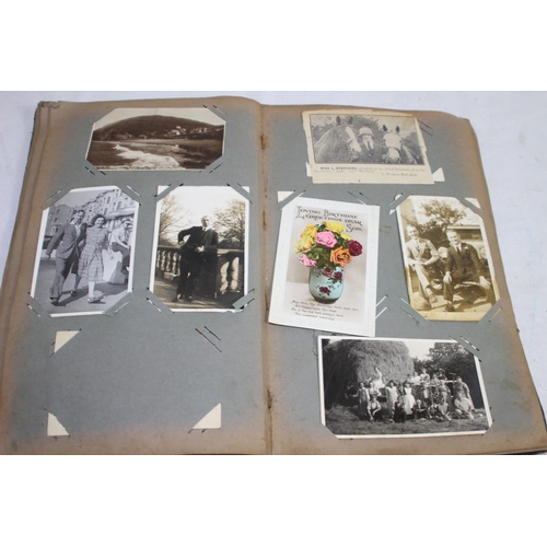 852 - QUANTITY OF ANTIQUE POSTCARDS AND PHOTOS INCLUDING WWI