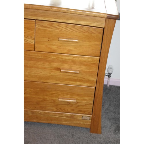 18 - MAMAS AND PAPAS OCEAN OAK CHEST OF DRAWERS 
38.5