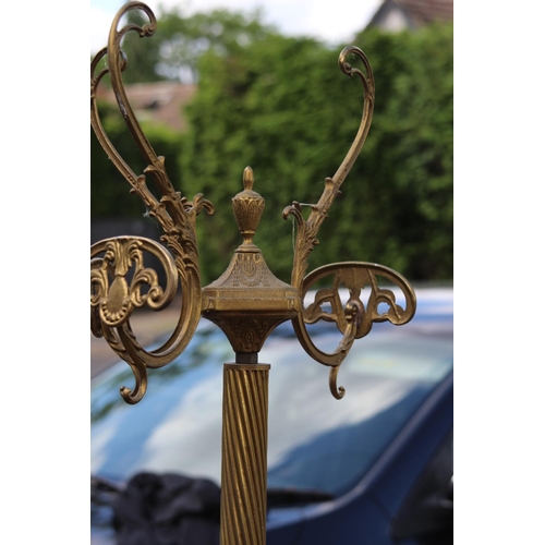 85 - VINTAGE BRASS HAT STAND - A/F
173CM