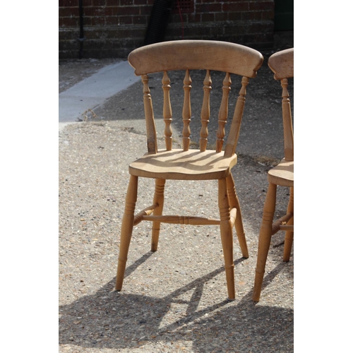 20 - 4 X PINE DINING CHAIRS 
86CM