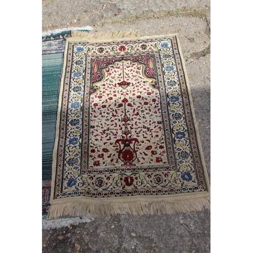 95 - QUANTITY OF VINTAGE RUGS 
163 X 107CM
