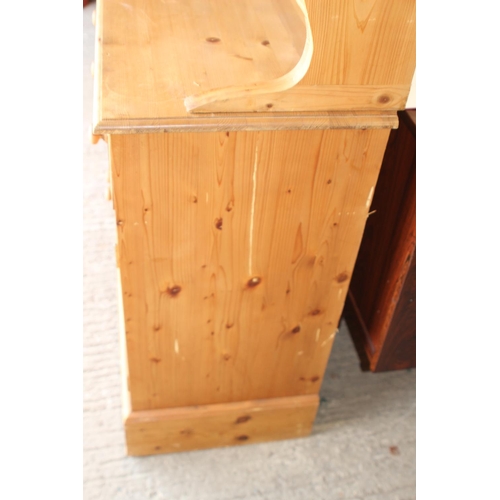 29 - LARGE FARMHOUSE PINE DRESSER
184 X 43 X 198CM