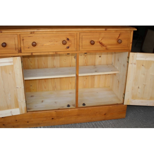 29 - LARGE FARMHOUSE PINE DRESSER
184 X 43 X 198CM