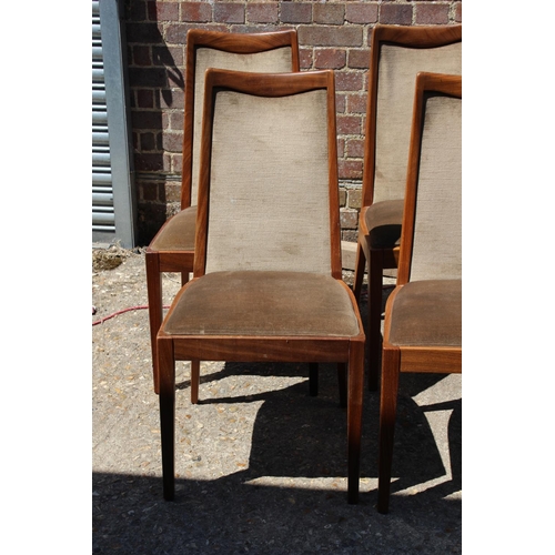 38 - 6 X RETRO GPLAN FRESCO DINING CHAIRS 
46 X 44 X 94CM