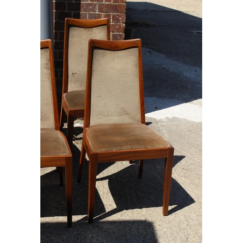 38 - 6 X RETRO GPLAN FRESCO DINING CHAIRS 
46 X 44 X 94CM